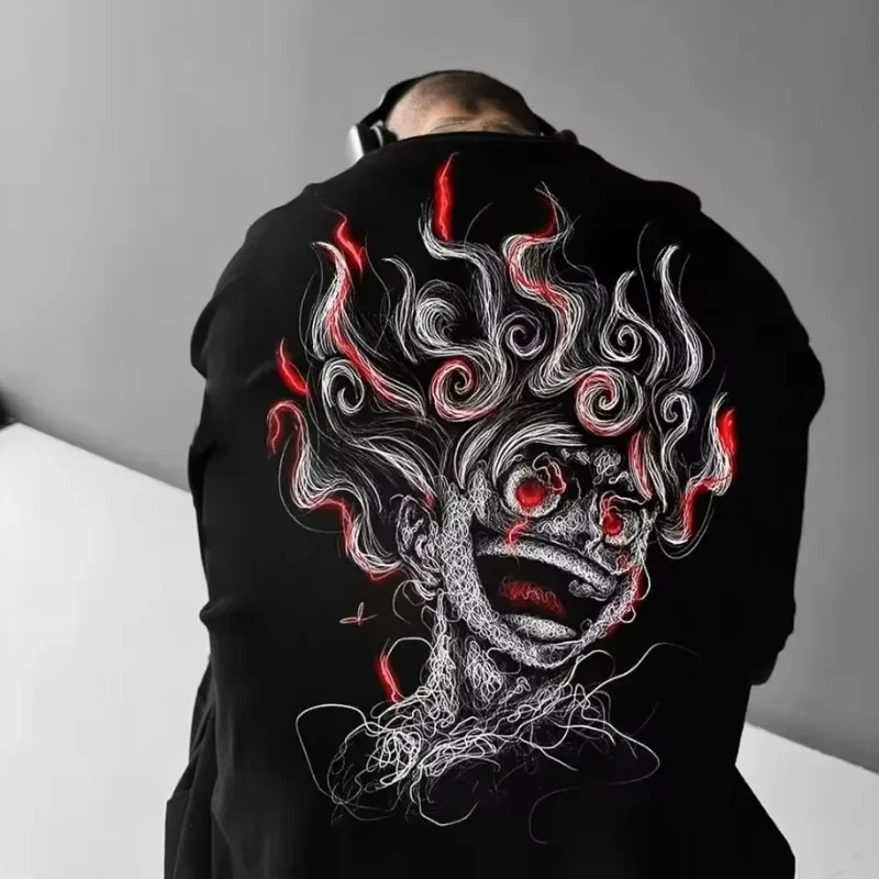 ONE PIECE 2026 남성 및 여성 여름 티셔츠 애니메이션 공동 브랜드 루즈 트렌디 아동 부모-자녀 반팔 하라주쿠