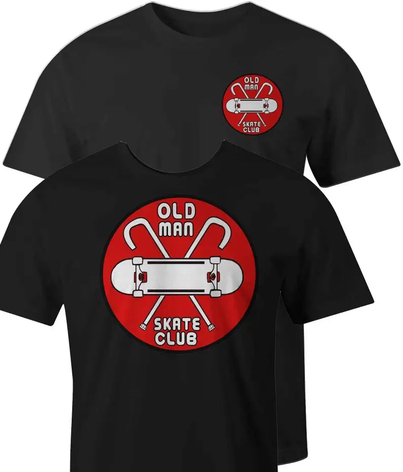 

T-Shirt: Old Man Skate Club (Two Sided T-Shirt)