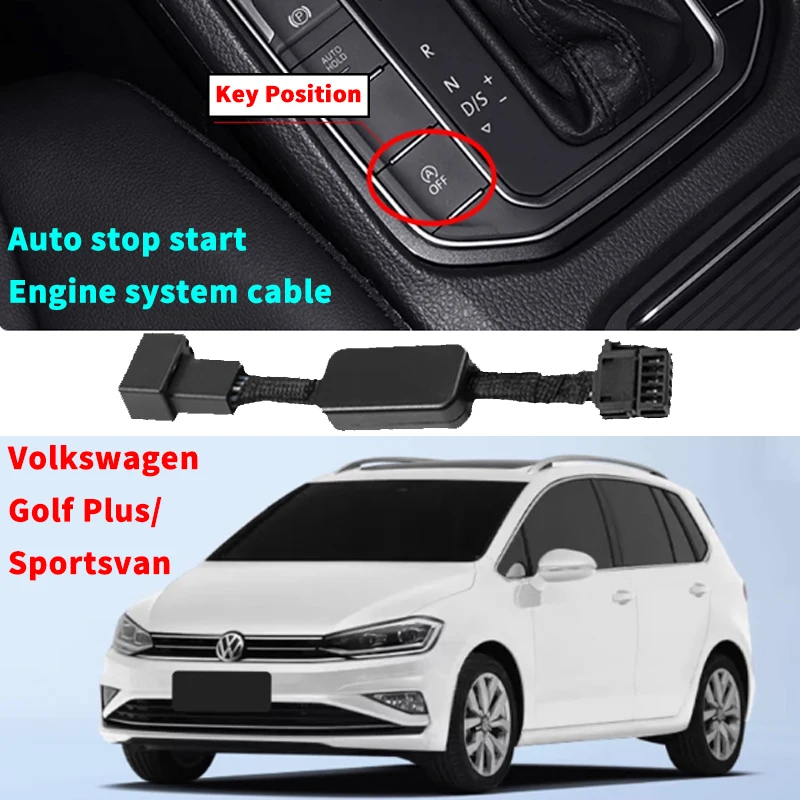 

For VW Volkswagen GTI Golf Plus Sportsvan Car Automatic Stop Start Engine System Off Device Control Sensor Plug Stop Cancel