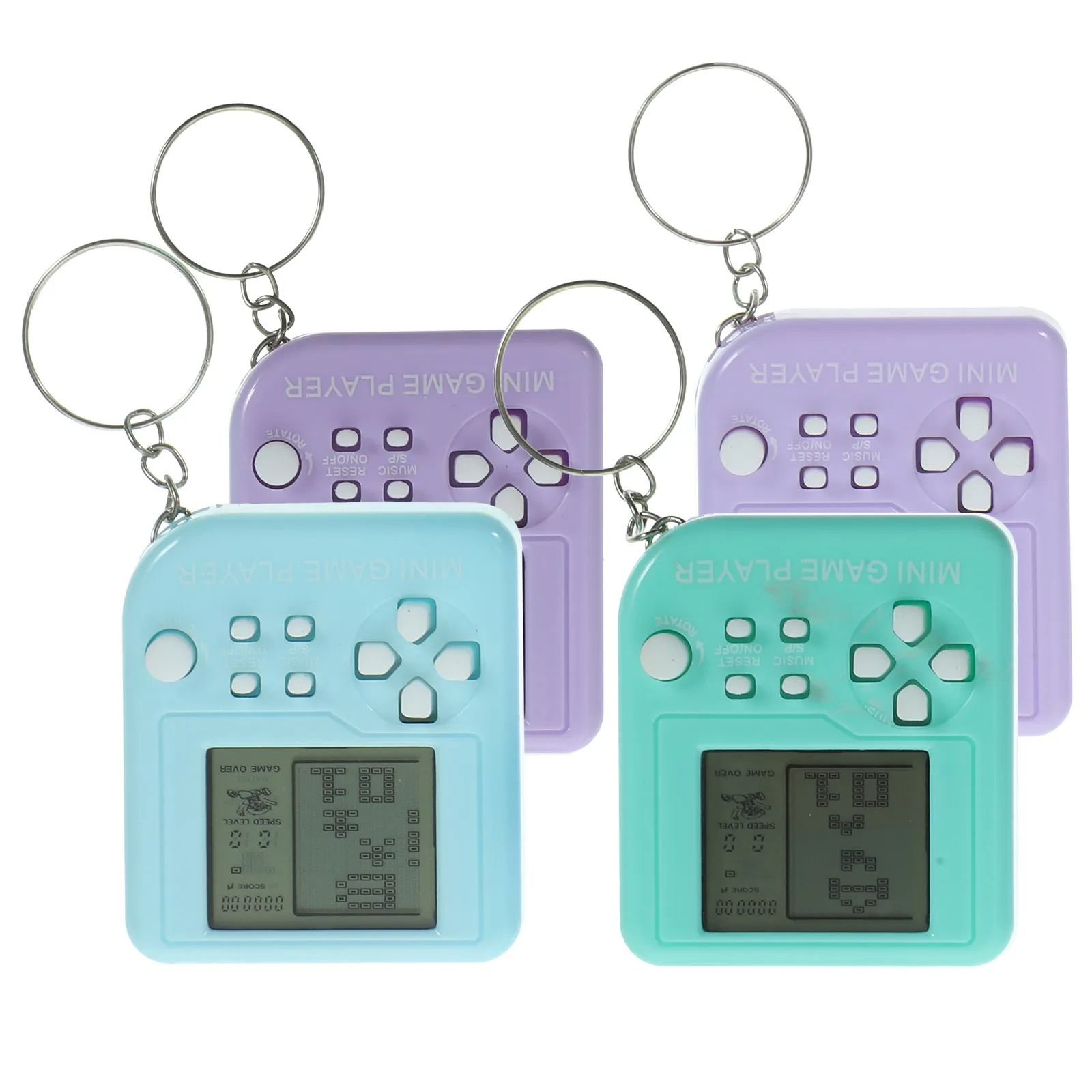 

Mini Game Keychain Small Console Pendant Bag Backpack Decor Smooth Edges Durable Design Vintage Keychain Lovely Kaychain