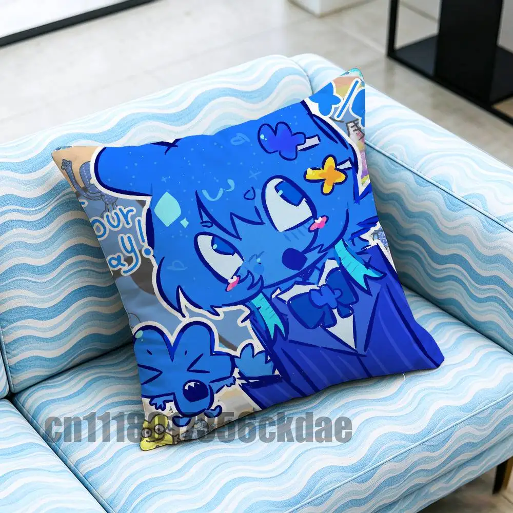 For For BFDI Battle For Dream Island Four Throw Pillow Cover Case Custom Gift Decorative Pillowcase Accent Cushion Covers