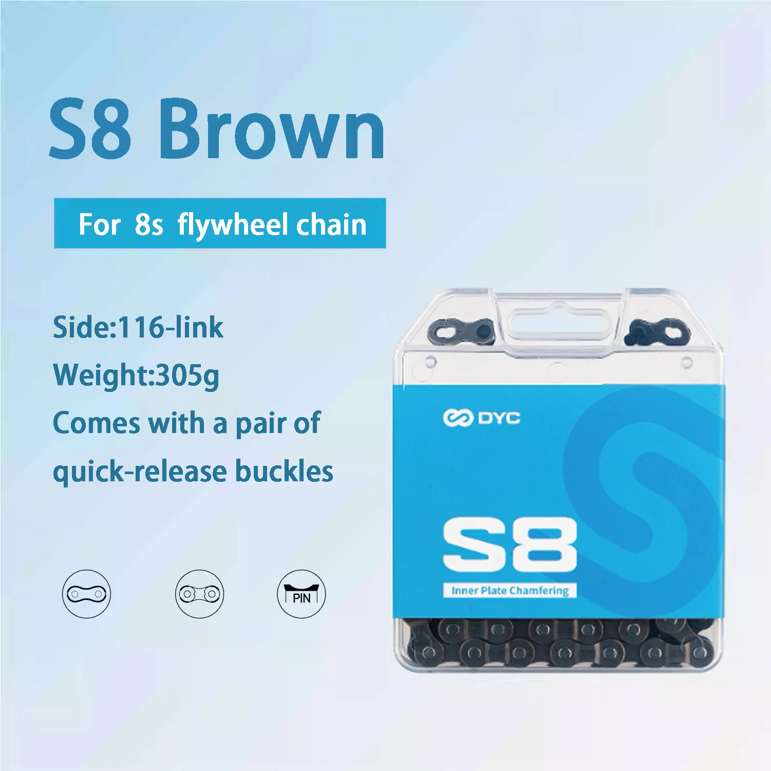 سلسلة DYC S 12\11\10\9\8 سرعة عالمية للدراجات على الطرق والجبال، معالجة مريحة لمنع الصدأ RB