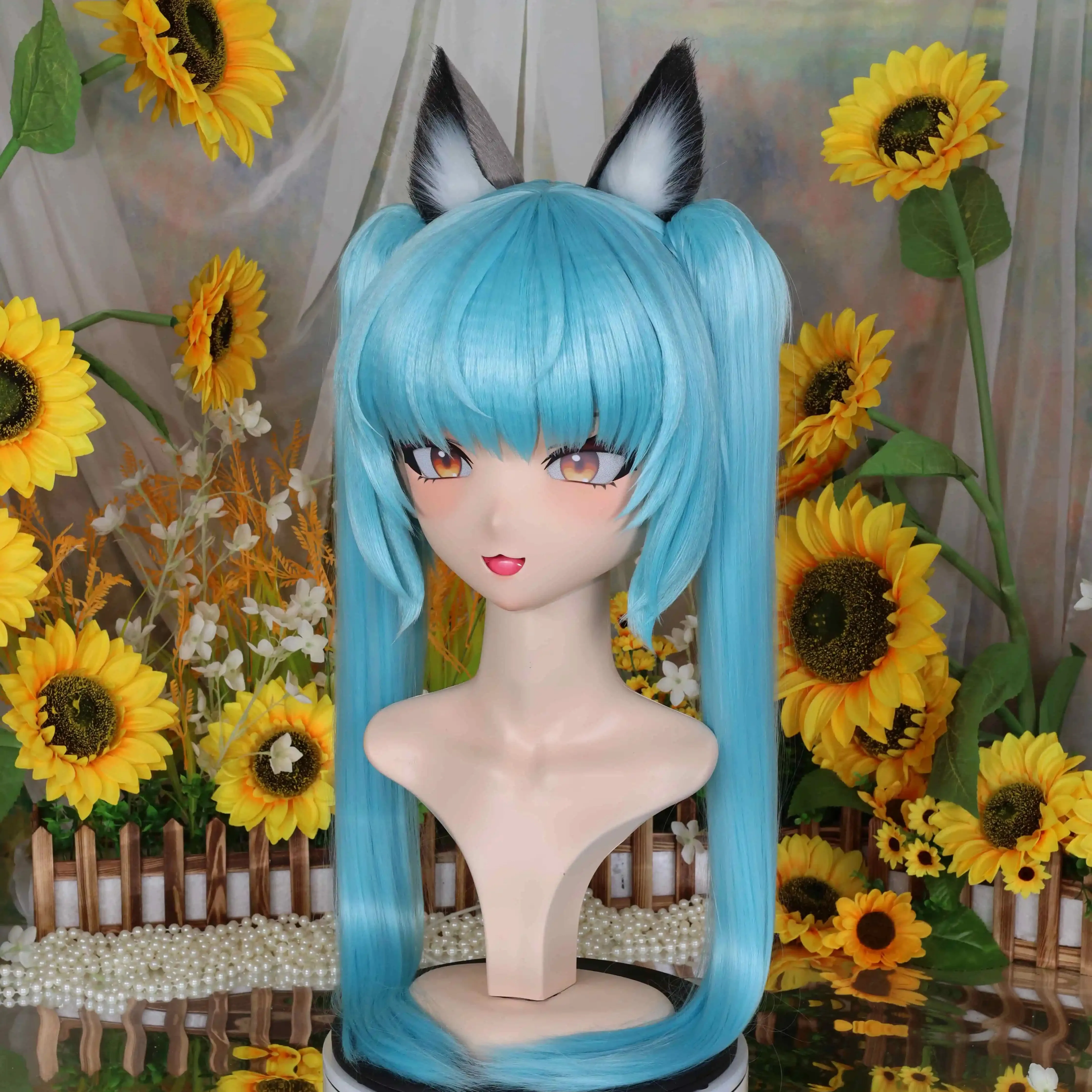 Kigurumi priwati nfd full headband lock cosplay headshell props costume anime game