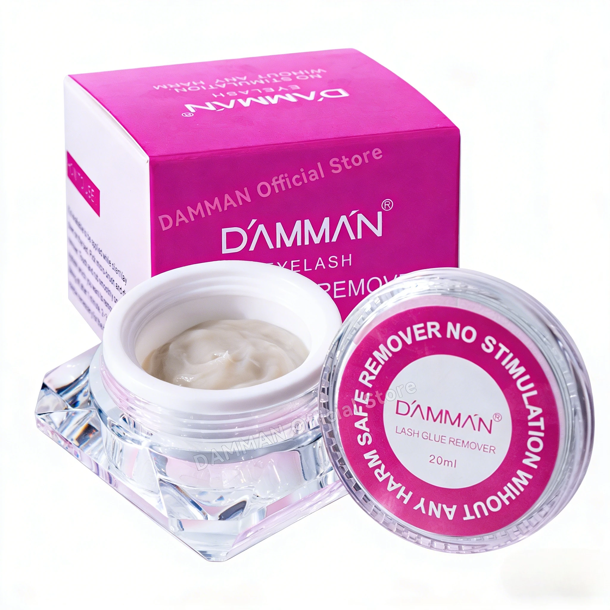 

Крем для снятия нарощенных ресниц Damman 20г, без раздражения, профессиональное средство для удаления клея для ресниц, для инструментов макияжа