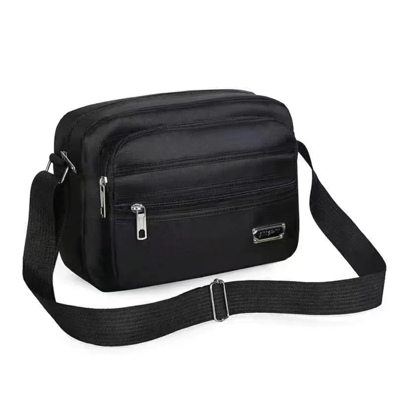 Summer Men Crossbody Bag Large Capacity Zipper Multifunctional Shoulder Bag Travel Bags