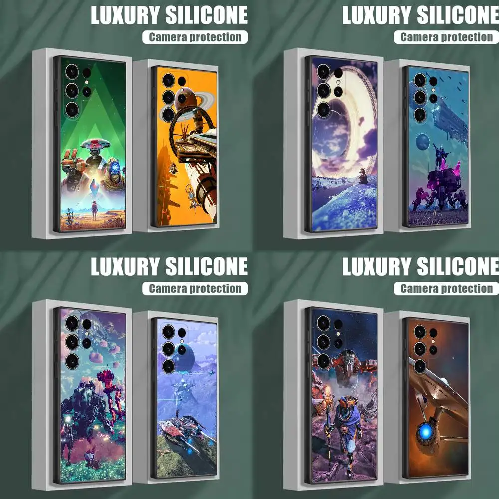 

No M-Man S-Sky Voyagers Phone Case For Samsung S25,S24,S23,S22,S21,S20,S10,Ultra,Plus,Lite,FE,Soft Silicone Black Cover