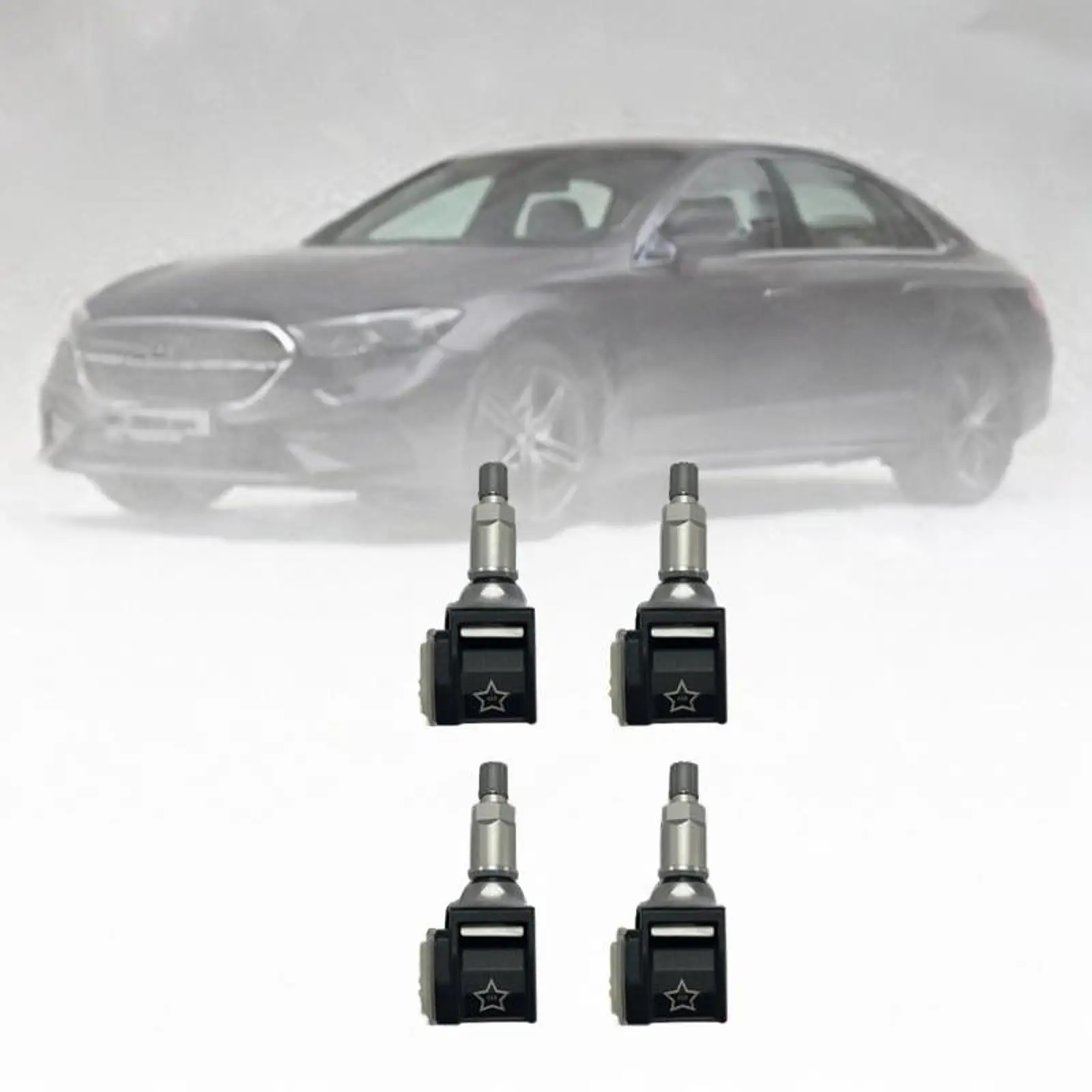 

4x Tire Pressure Sensors A0009052102Q02 Easy to Install Replacement Auto