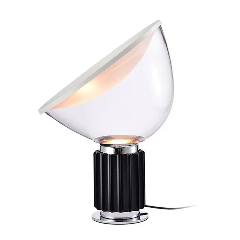 

Italy Flos Radar Table Lamp Aluminum Glass Shade LED Desk Light for Bedroom Bedside Study Living Room High-End Decor Lighting