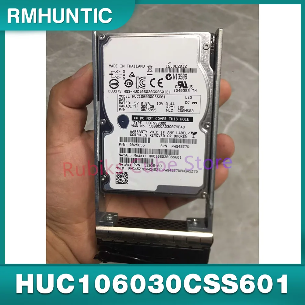 

For NetApp E-series storage hard drive 52925-03 300G 10K SAS HUC106030CSS601