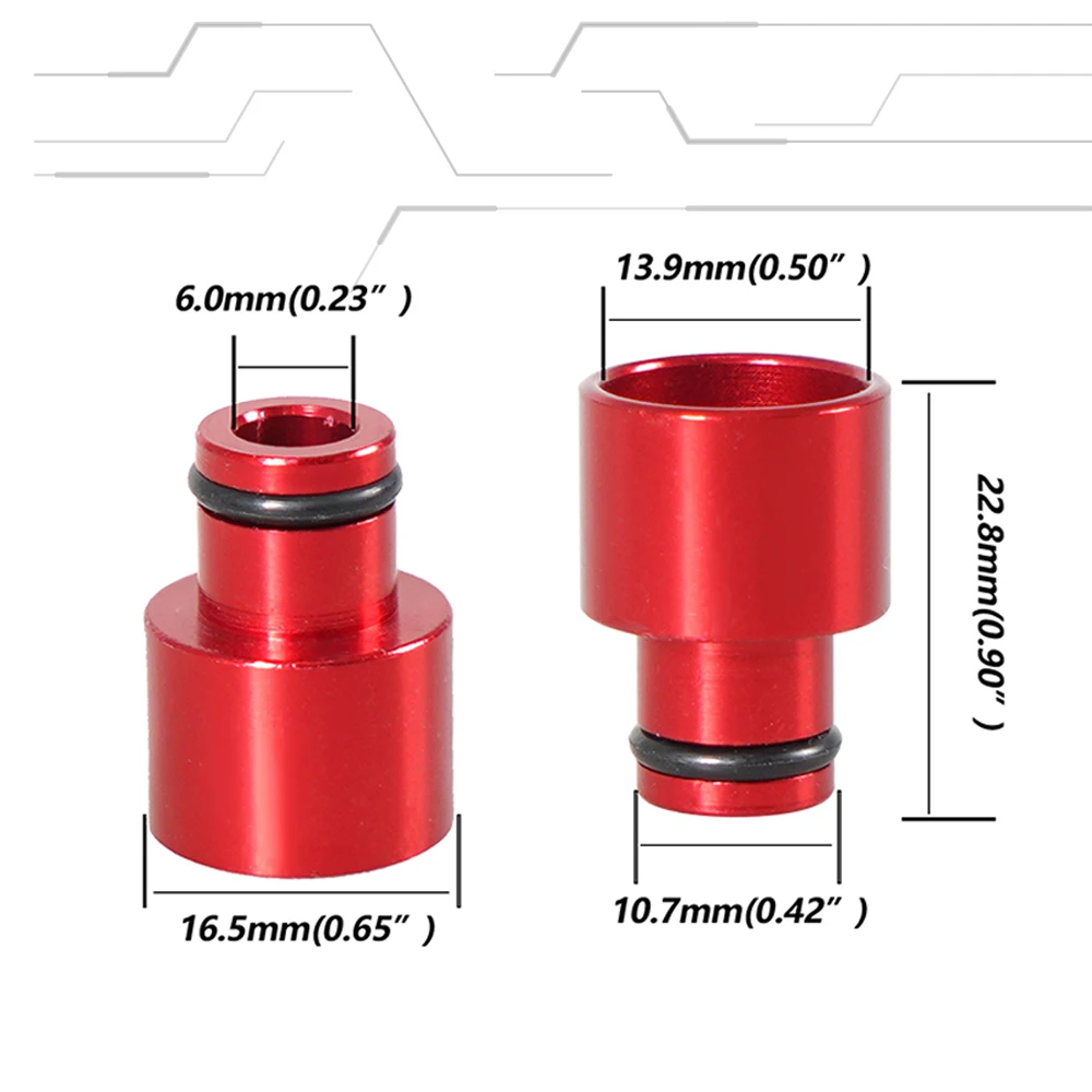 4Pcs Fuel Injector Top Hat Adapters For Honda Civic Integra B/D Series B16 B18 D16Z D16Y