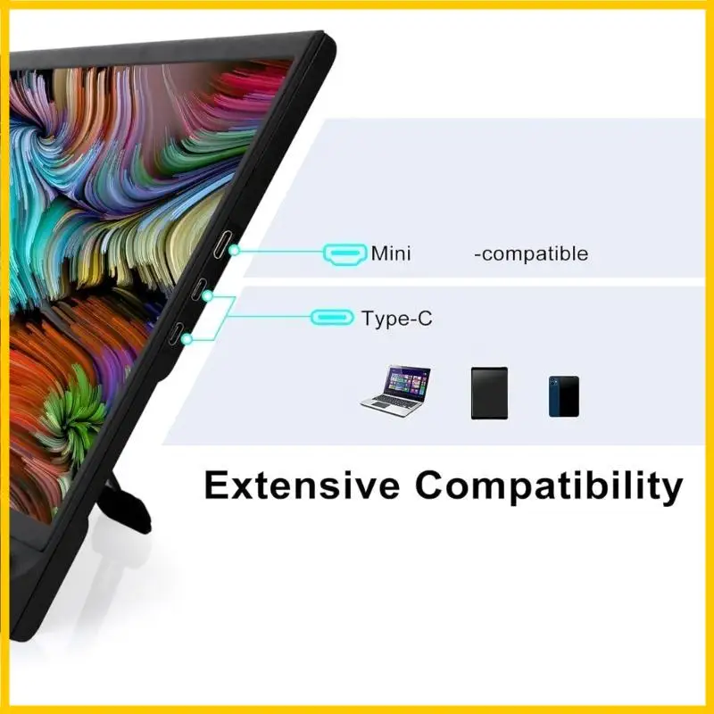 

15.6inch Gaming Monitor Portable Screen 1920x1080 Extended Display Second Screen Monitor For Laptop And Desktop