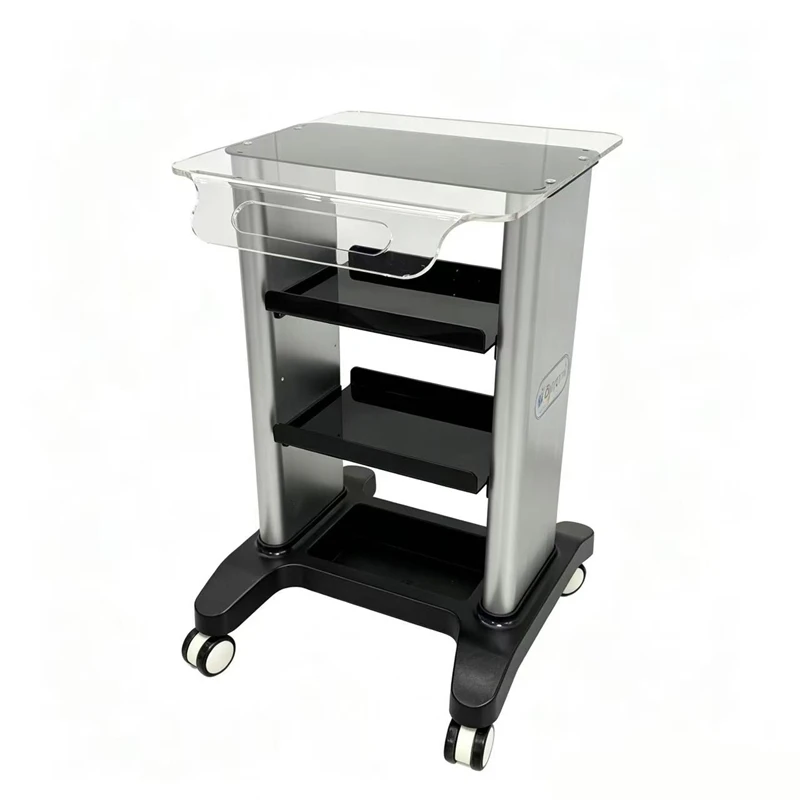 Beauty Equipment Cart, Acrylic Cart, Beauty Storage Rack, Microbubble Hydrogen-Oxygen Treatment Cart