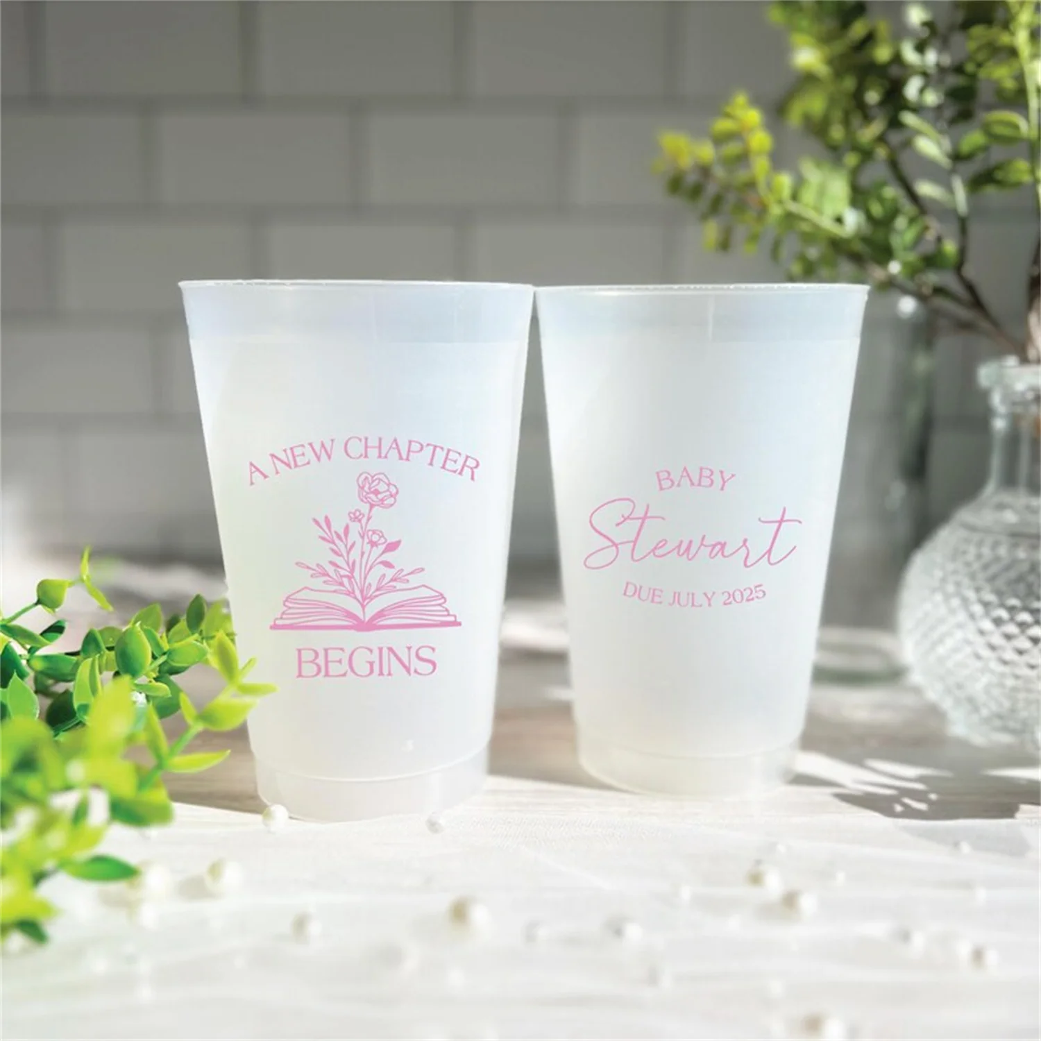 Un nuevo capítulo comienza tazas personalizadas para Baby Shower inastillables, tazas para Baby Shower, tazas personalizadas, Baby Shower, Oh Baby, Hello Bab