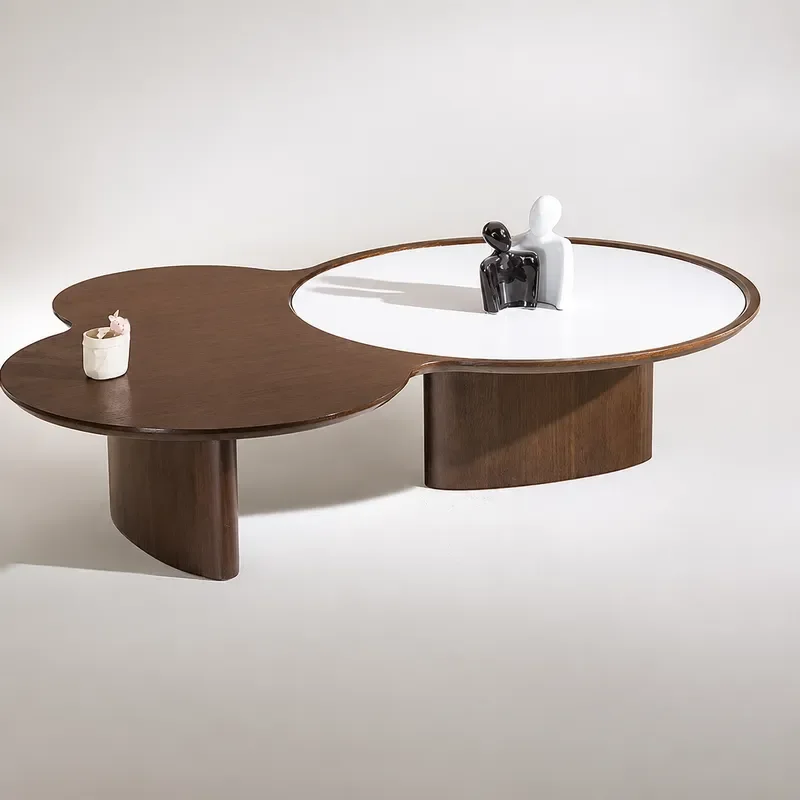Modern Wabi Sabi Style Irregular Cloud Shaped Coffee Table High End Slate Material Creative Living Room Tea Table for Home