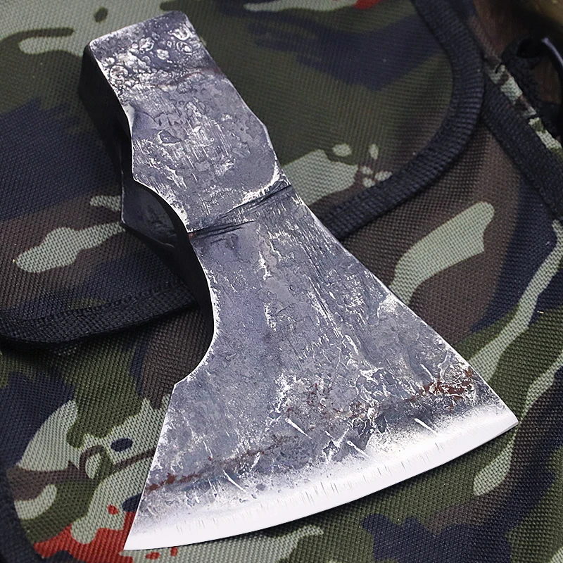 

Ural High carbon steel hand forged outdoor tactical hand axe, jungle survival logging axe, household hand axe