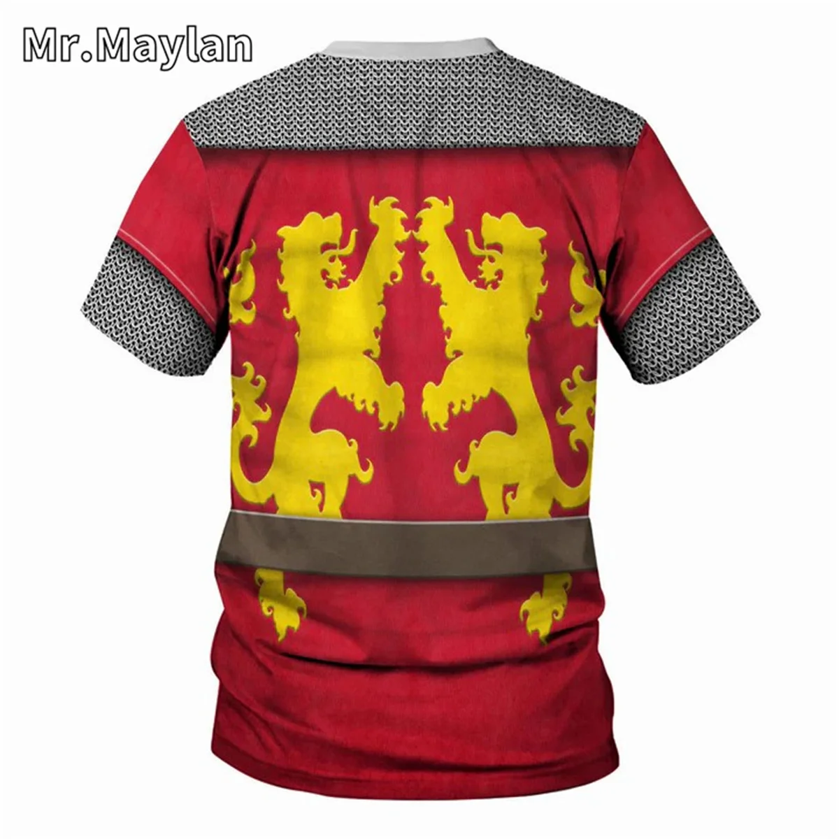 Medieval Knights Armor Cosplay Costume Tshirt 3D Men T shirt Vintage Fashion Short Sleeve Shirt Summer Streetwear Unisex Tee-011