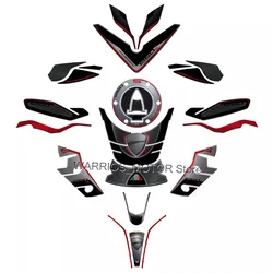 For Ducati Multistrada 1260 S 2020 Motorcycle 3D Resin Tank Pad Protection Stickers Kit Waterproof Anti-scratch Protector