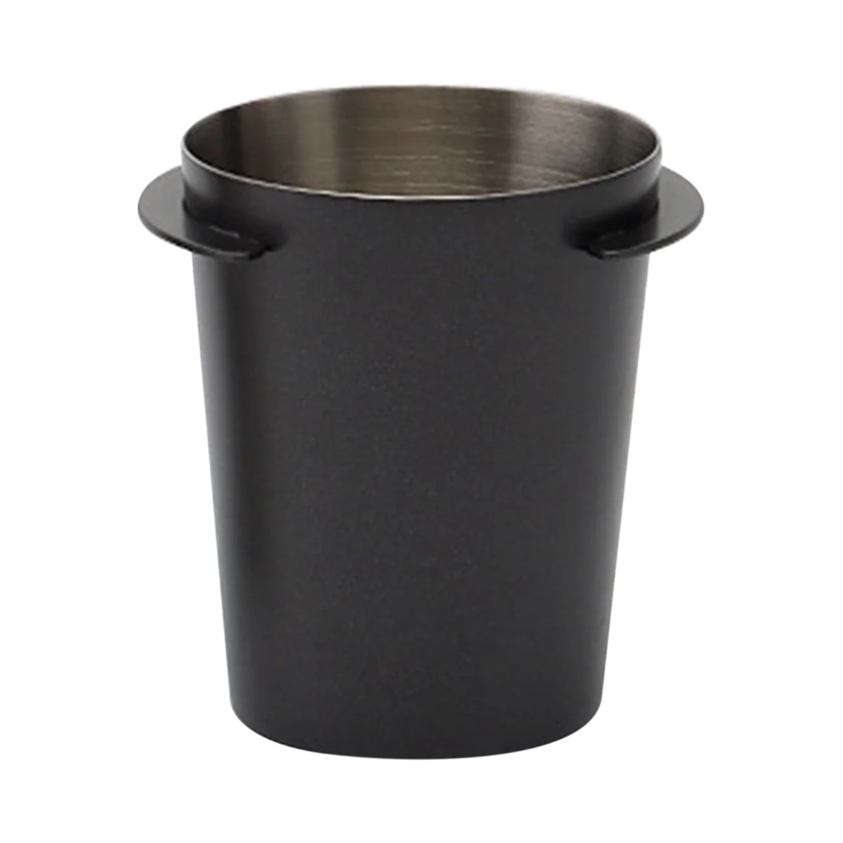 51Mm Coffee Dosing Cup Sniffing Mug for Espresso Machine Wear Resistant Stainless Steel Coffee Dosing Cup Black