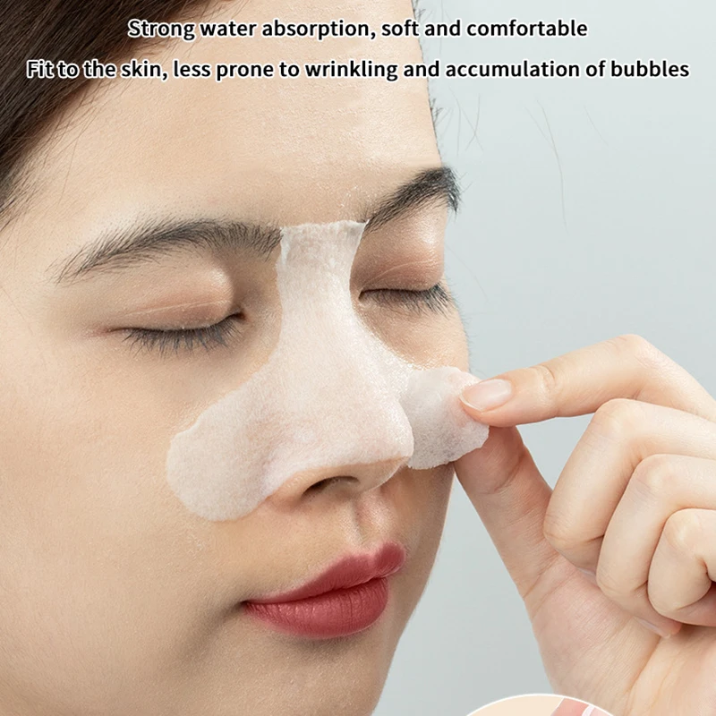 100枚入り多機能コットンパッド – 湿布、黒ずみ除去、フェイシャルマスク用の保湿薄シート