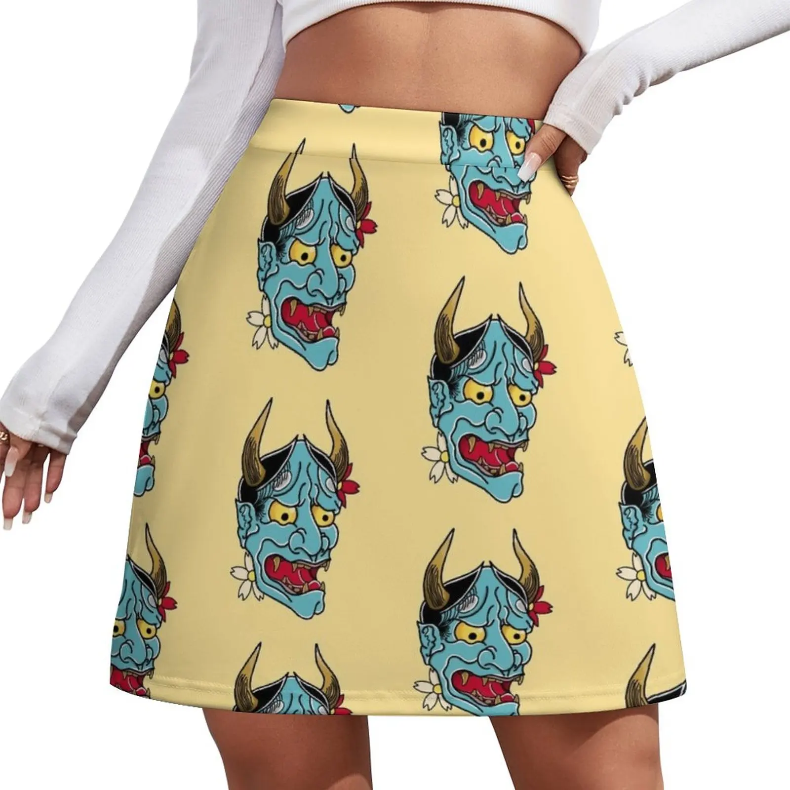 

Hannya Mask Mini Skirt Women clothing korean fashion sexy skirt