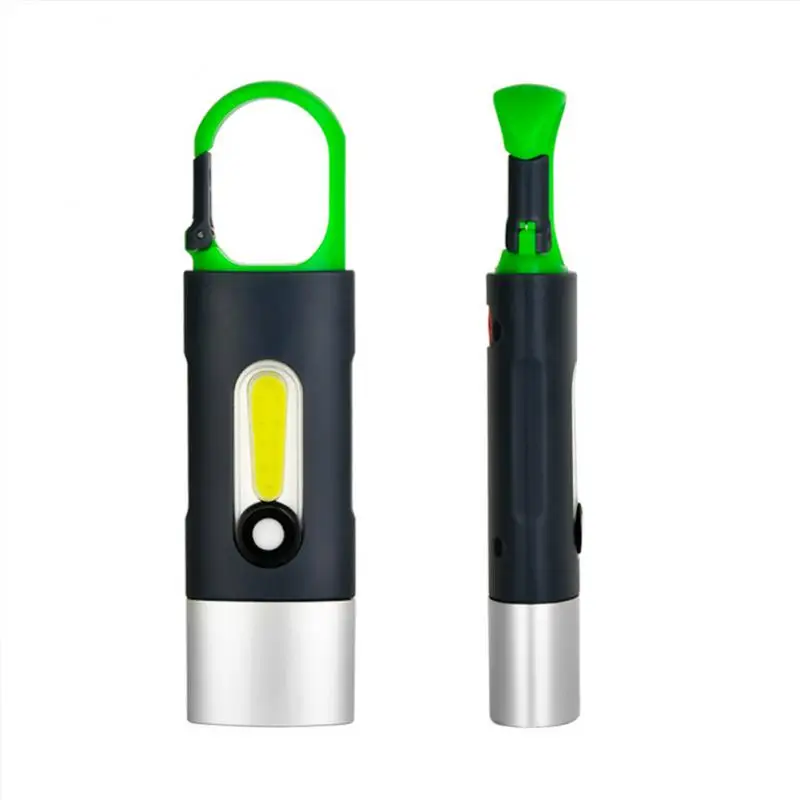 Outdoor Portable Flashlight Super Bright Tactical Mini Multi-function Keychain Light Waterproof Work Flashlight Side Light