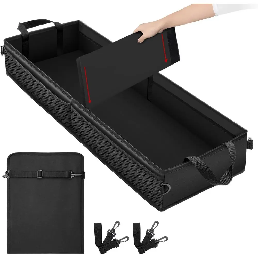 

Органайзер для хранения под сиденьем грузовика с съемной перегородкой и 5 сетчатыми карманами, складной органайзер для багажника автомобилей, внедорожников, грузовиков