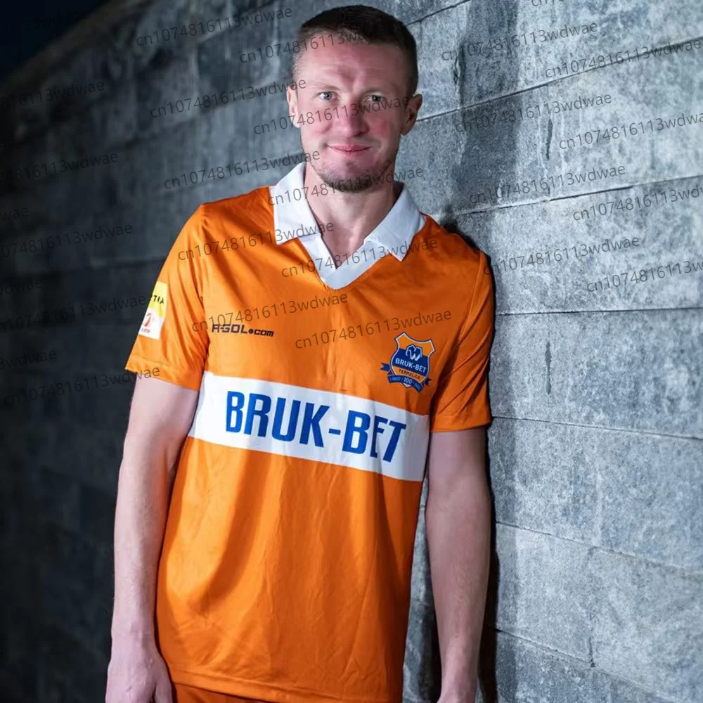 

Polish Football Jersey Summer Short Sleeve Men Quick-Dry Sports Football Jersey Bruk-Bet Termalica Nieciecza Jersey Anniversary