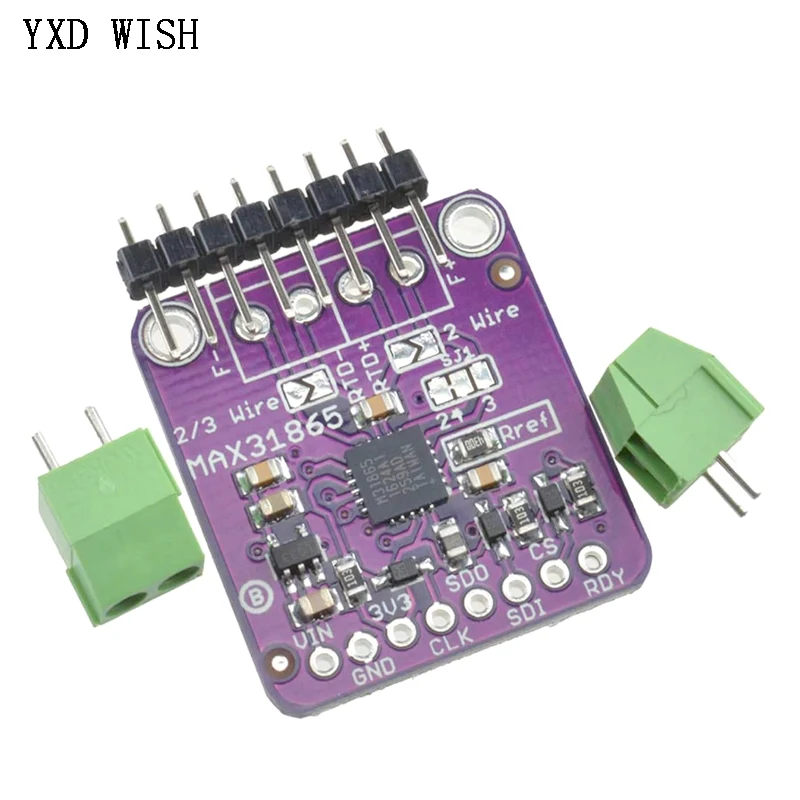 5개 PT100에서 PT1000까지 RTD-디지털 변환기 보드 온도 열전대 센서 모듈 3.3V/5V 아두이노용 MAX31865