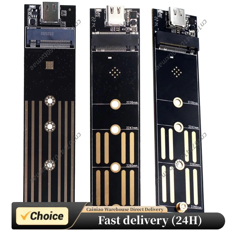 

M.2 To USB 3.1 Type C Riser Board 10Gbps 6Gbps Converter Adapter SATA/NVME SSD To USB 3.1 Type C for 2230 2240 2260 2280 M2 SSD