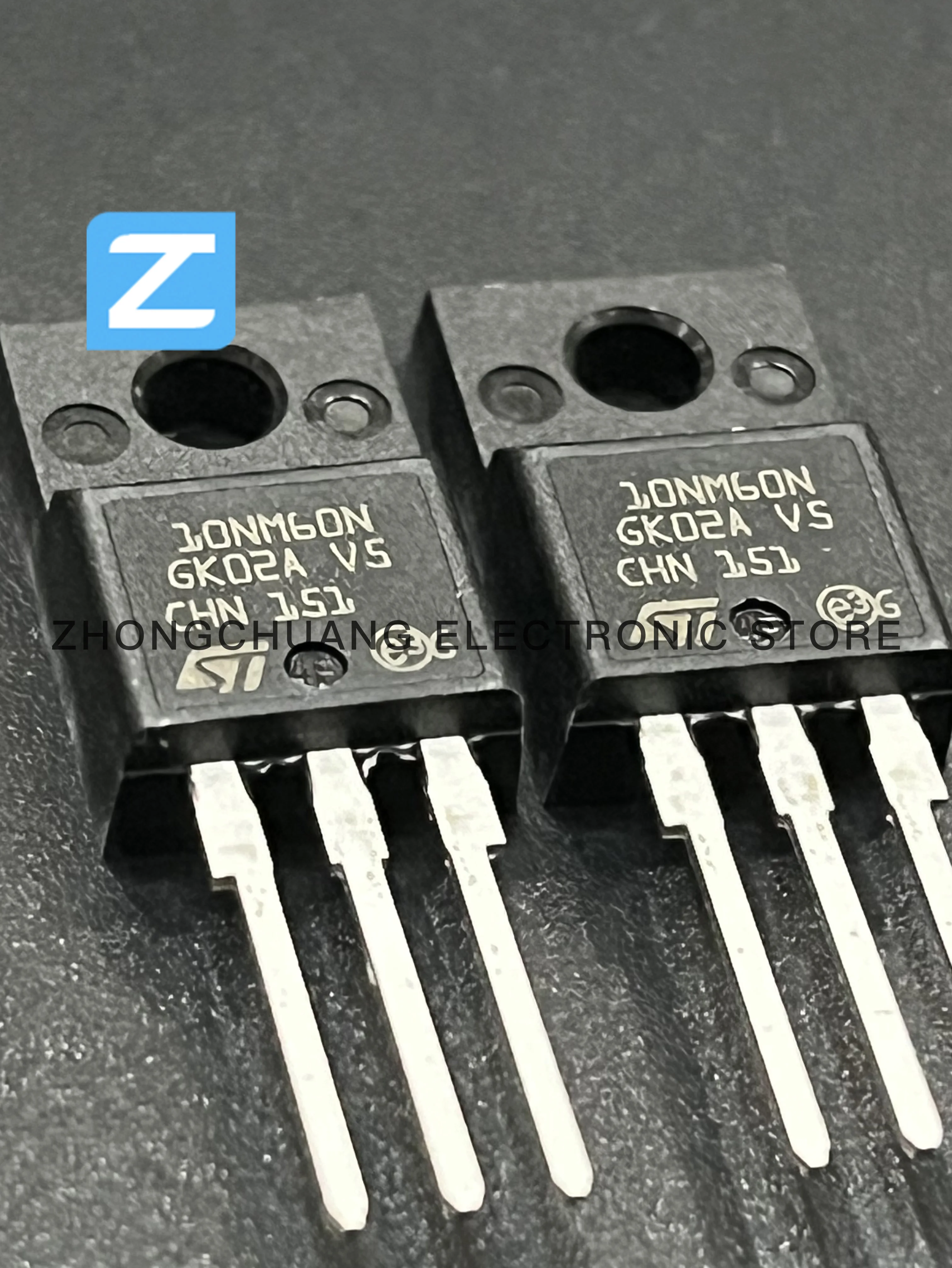 1-10 pièces STF10NM60N 10NM60N TO-220F 600V 10A MOSFET nouvel original