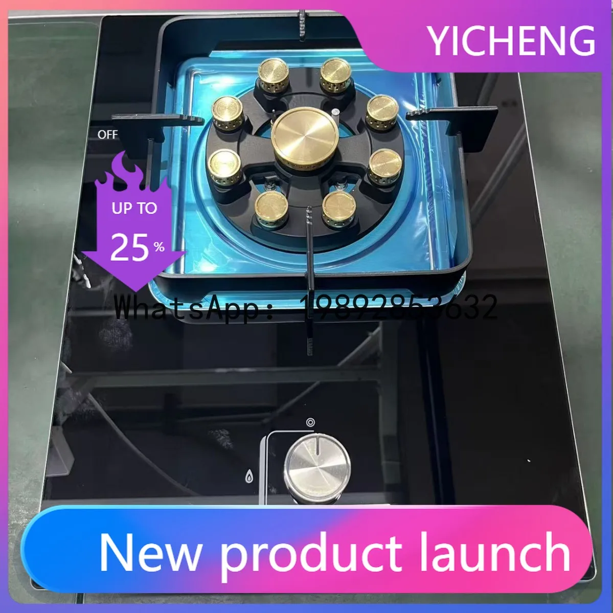 Household natural gas stove embedded single stove with timing function fierce fire single stove liquefied gas natural