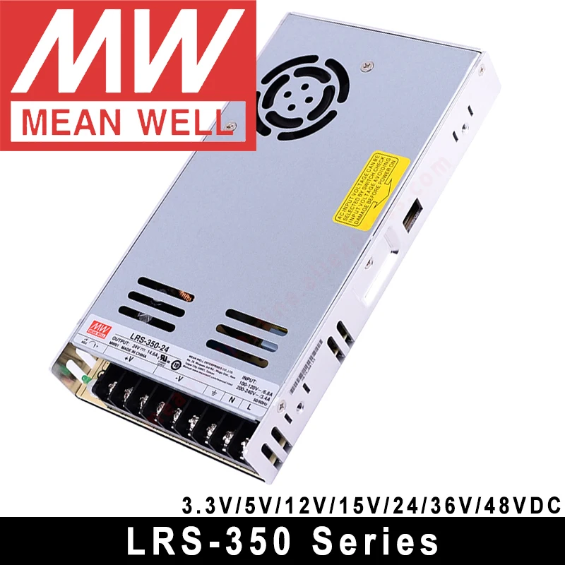 Mean Well LRS-350 series 12V 24V 36V 48V meanwell single output enclosed type Switching Power Supply