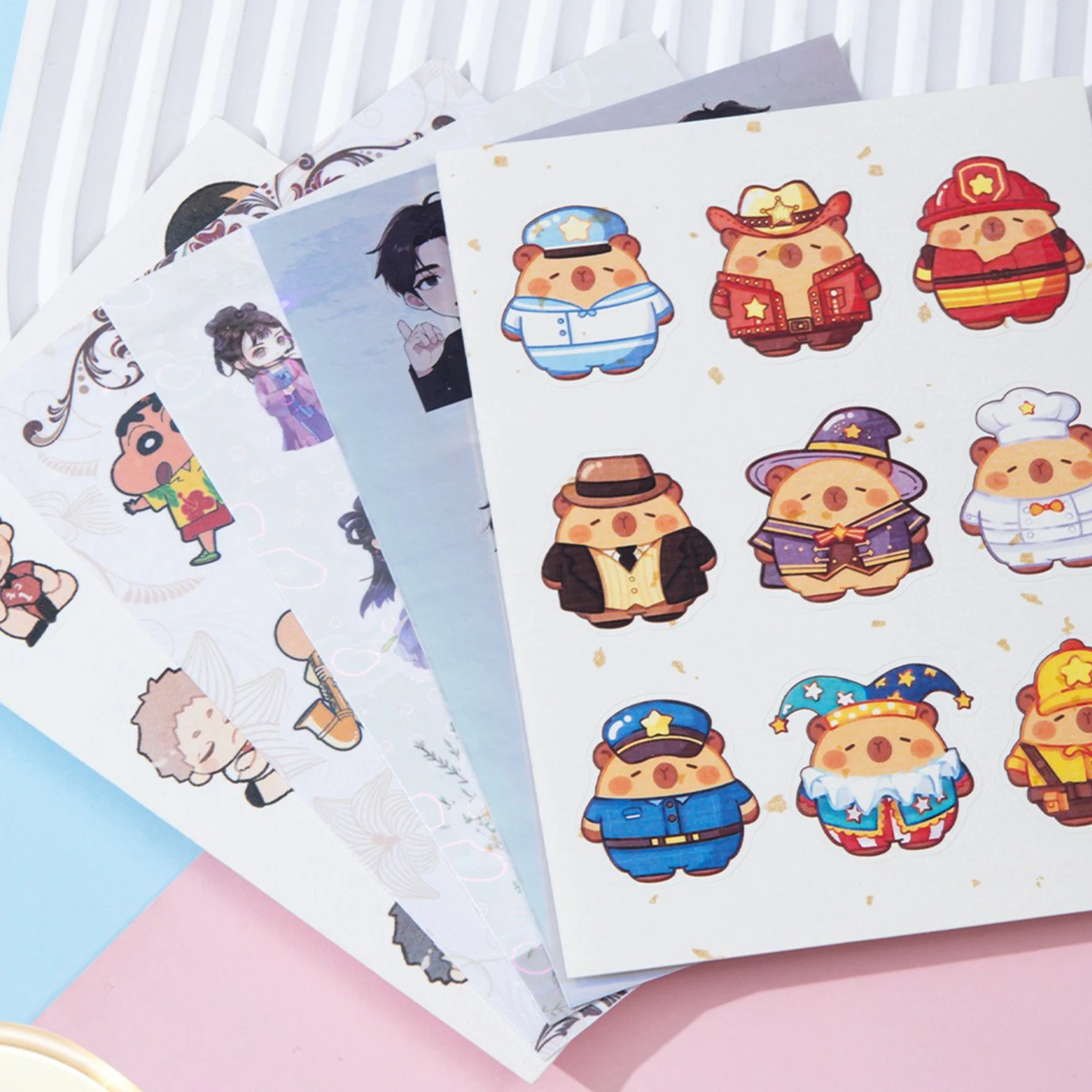 

2 шт. индивидуальные наклейки для скрапбукинга, размер А4, высеченные наклейки для скрапбукинга, рождественские наклейки, аниме