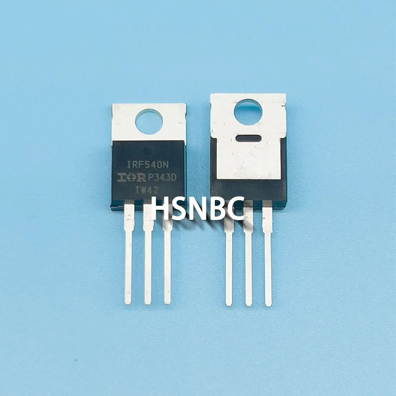 10Pcs/Lot IRF540NPBF IRF540N IRF540 TO-220 33A 100V MOSFET N-Channel Field-effect Transistor 100% New Imported Original