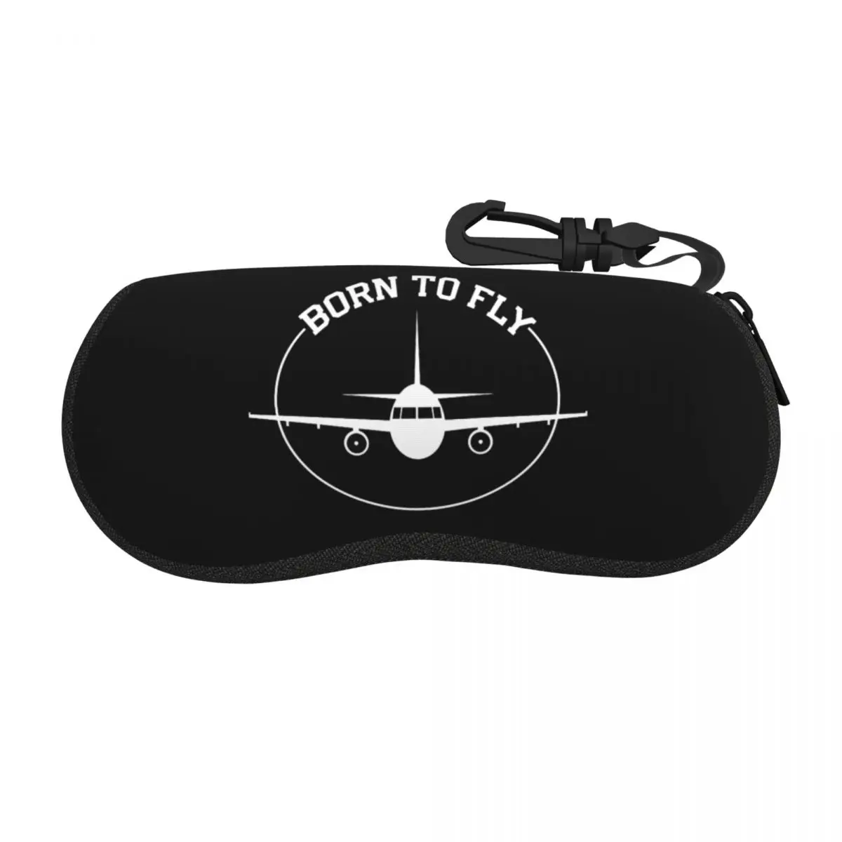 Born To Fly Pilot Glasses Case Waterproof Accessories Aviation Airplane Airport Reading Storage Box Protector Eye Contacts Case