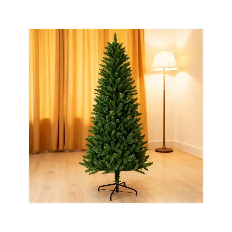 

5FT Classic Pencil Christmas Tree - 60-inch Pencil-Shaped Tree with Dense Branches for Realistic Holiday Decor