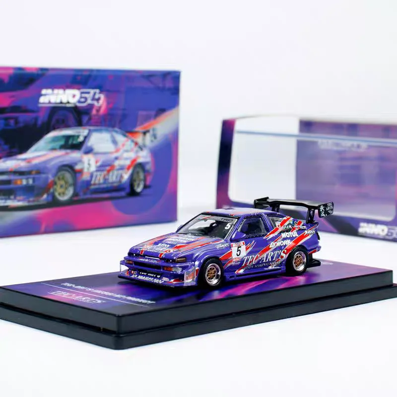 INNO64 รุ่น 1:64 AE86 TRUENO N2 โครงการคอลเลกชัน Die Cast รถชุดตกแต่งของขวัญ