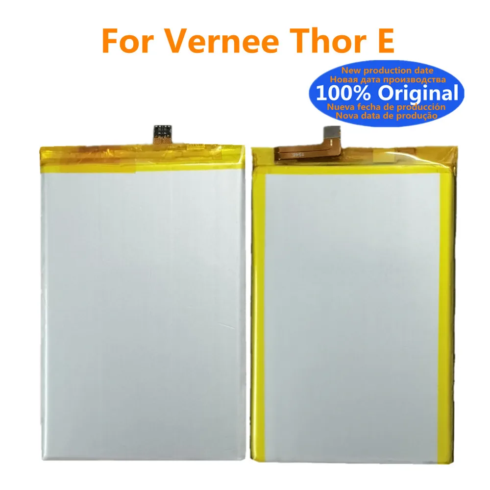 

New 100% Original Battery For Vernee Thor E MTK6753 Phone Battery Batteria 5020mAh Real Capacity Replacement Batteries