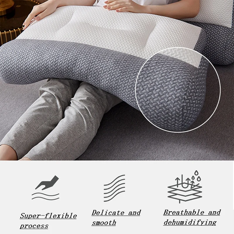 Super Ergonomic Pillow, 2023 New Orthopedic Correction Repair Traction Contour Pillow Sleeping Pillow