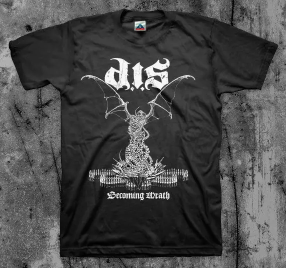 Destroyed in Seconds (D.I.S.) 'Becoming Wrath' T shirt  High Quality 100%Cotton Short Sleeve