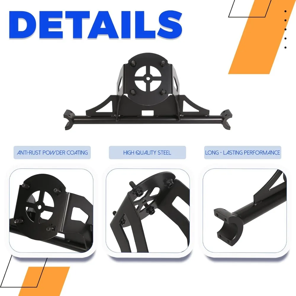 Support de support de pneu de secours robuste pour modèles Polaris RZR, convient aux pneus jusqu'à 30", Installation facile