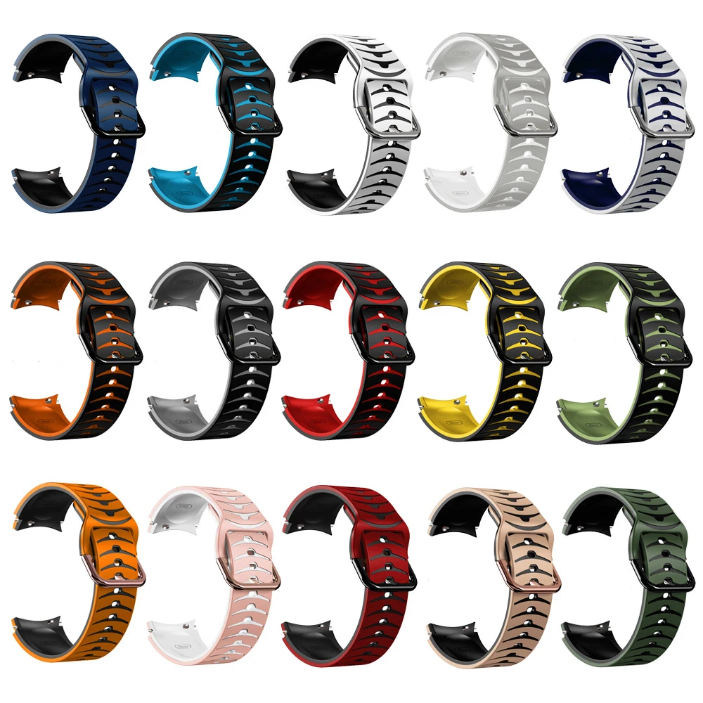 No Gap Silicone Strap For Samsung Galaxy Watch 7 FE 6 5 4 40mm 44mm 5 Pro 45mm Sport Bracelet Watch 6 4 Classic 20mm Band Belt