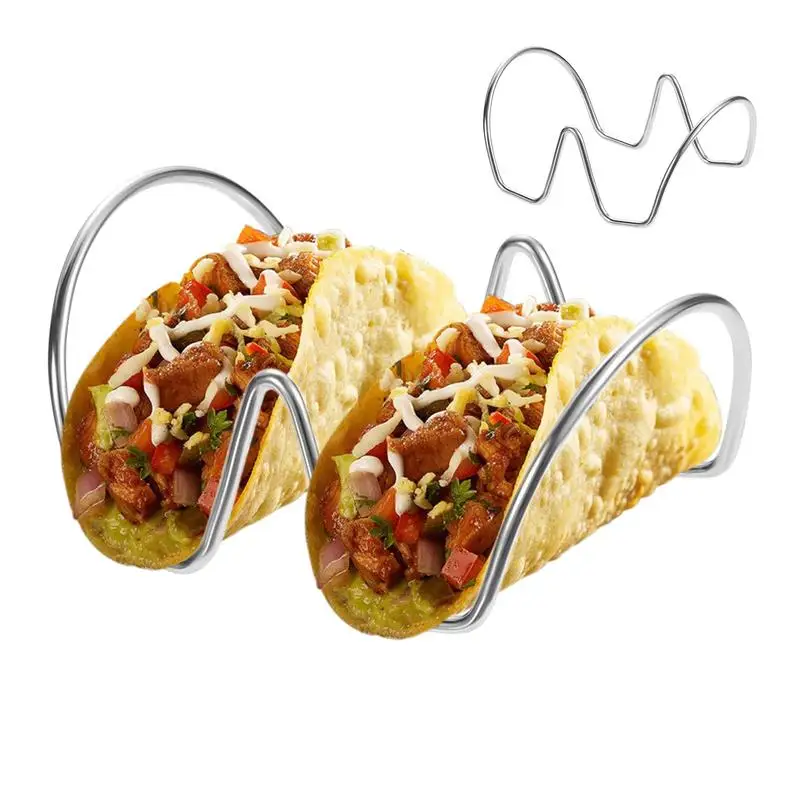 Taco Holder Stand Tacos Tray Stand For Baking Simple And Generous Taco Tray Plates For Supporting Hot Dogs Breads Lettuce Rolls