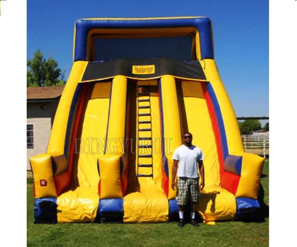 Commercial Inflatable Water Park Giant Water Slide with Pool 0.55mm PVC Tarpaulin Bouncer Castle for Outdoor Rental Business Fun