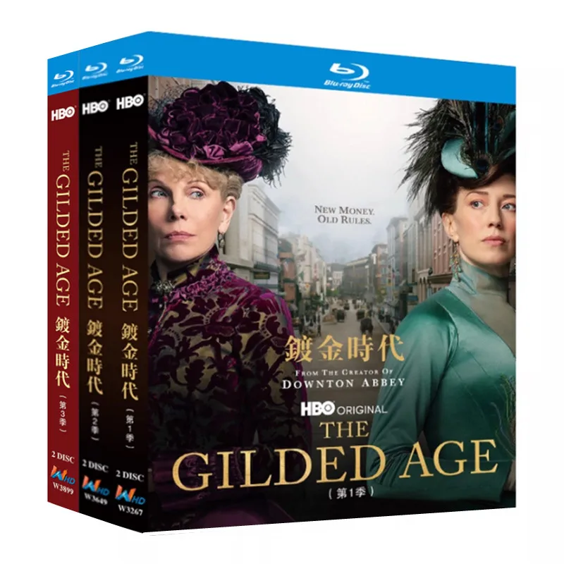 Blu-ray Ultra HD American TV Series The Gilded Age Seasons 1–3 BD Discs Box Set with English and Traditional Chinese
