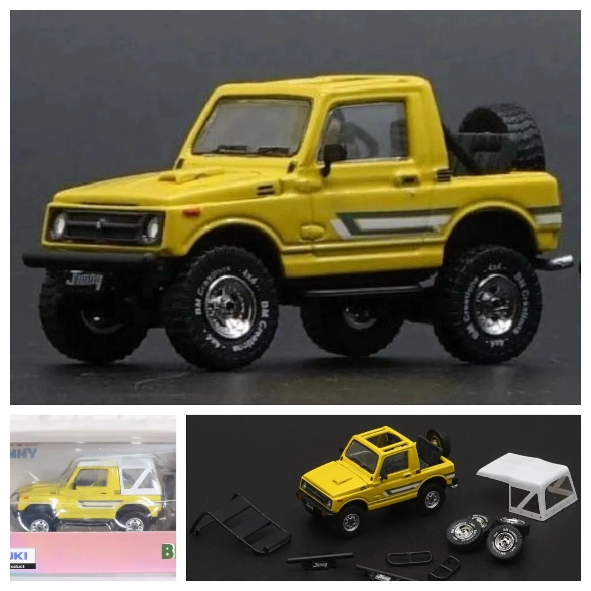 

BM Creations - 64B0170 Jimny (JS11) Yellow 1/64 Diecast Model Car