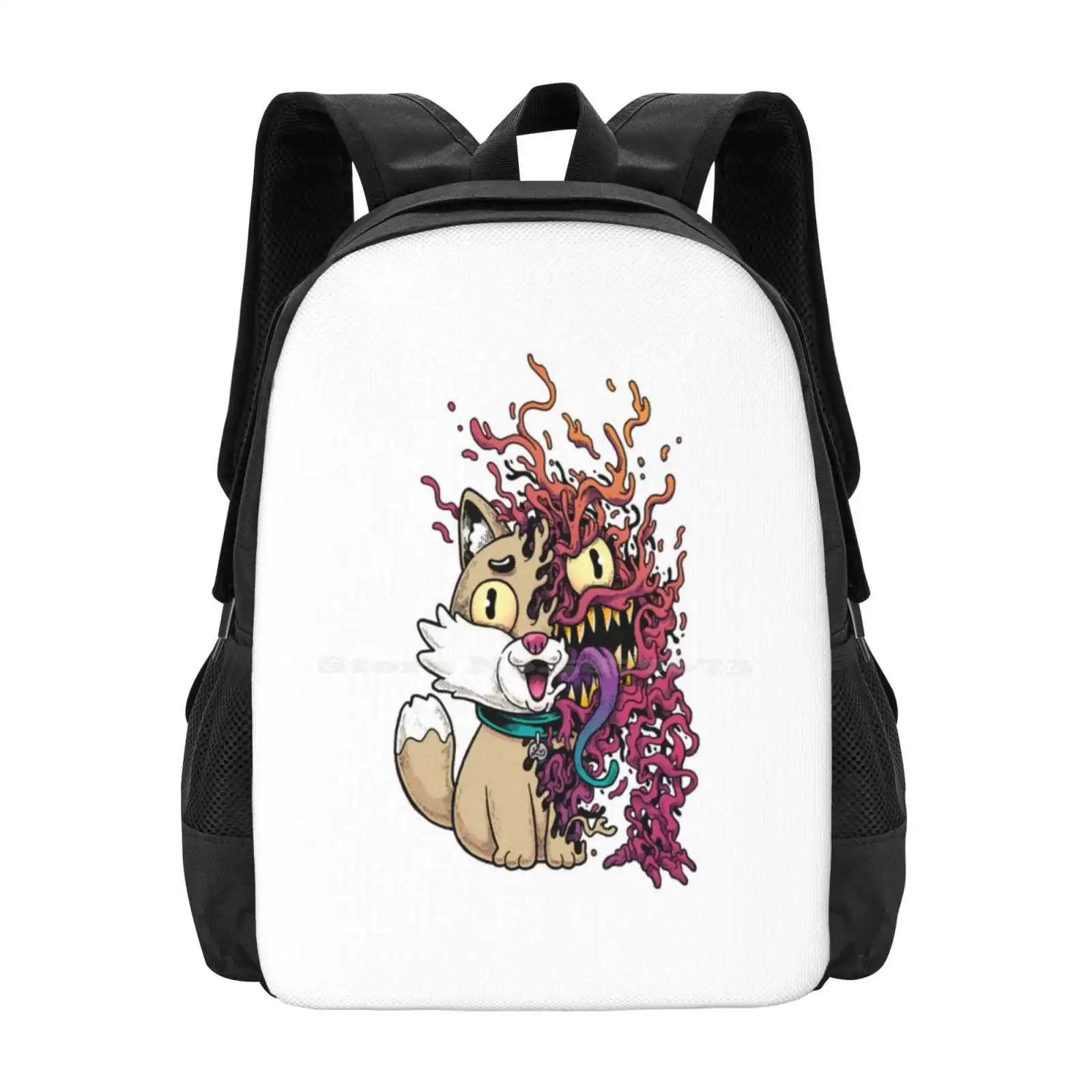 All Cats Are Aliens School Bags For Teenage Girls Laptop Travel Bags Cats Cartoon Alien Kitty Heyleight Leimelendresart