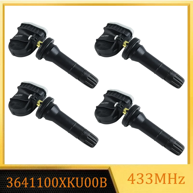 

Комплект из 1/2/4 шт. датчиков давления в шинах 3641100XKU00B черного цвета, совместимых с Great Wall Wingle C30 5 6 7EV 2018-2020, 433 МГц TPMS