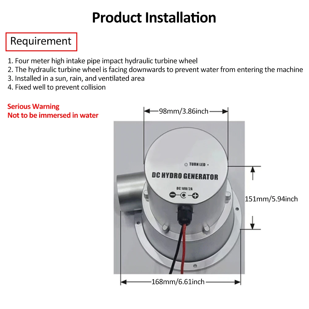 مولد كهرومائي صغير مولد تربيني المياه فرش تيار مستمر التيار المتناوب مولد المضخة الهيدروليكية مولد طاقة عالية يمكن استخدامها #2