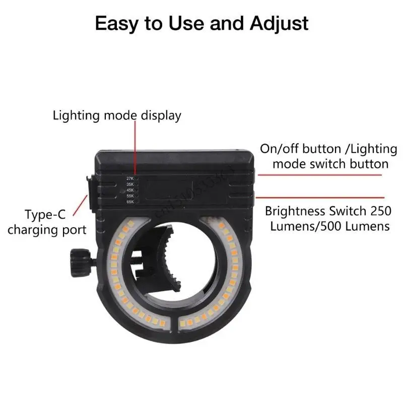 090E Ô tô không thấm nước Sơn không dây Súng bắn tỉa Ánh sáng 2700K-6500K Màu có thể điều chỉnh